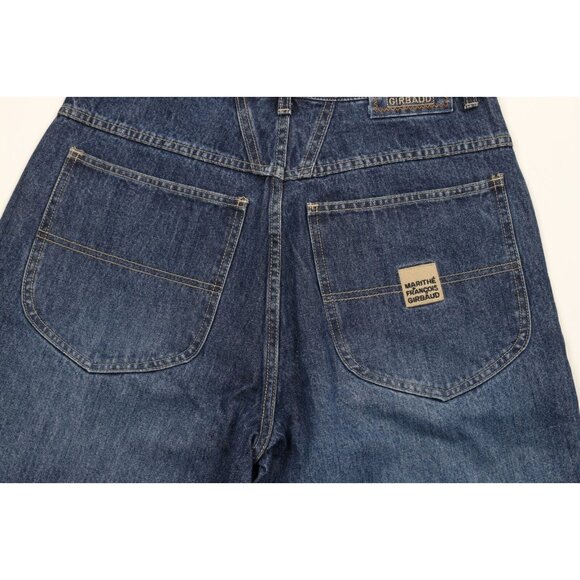 NOS Vintage 90s Marithe Francois Girbaud Mens 32 Baggy Denim Jean Shorts Indigo - Picture 9 of 10